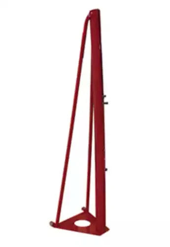 Portable volleyball posts aluminium with transport wheels