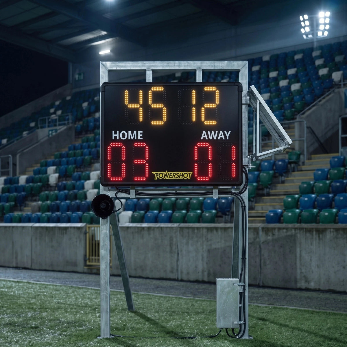 Innovative outdoor football scoreboard – 110cm x 70cm x 7cm
