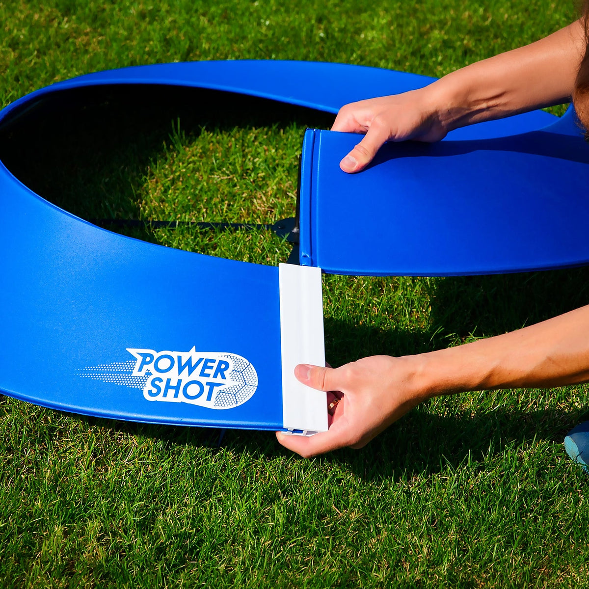 Foot golf target kit with lighted target