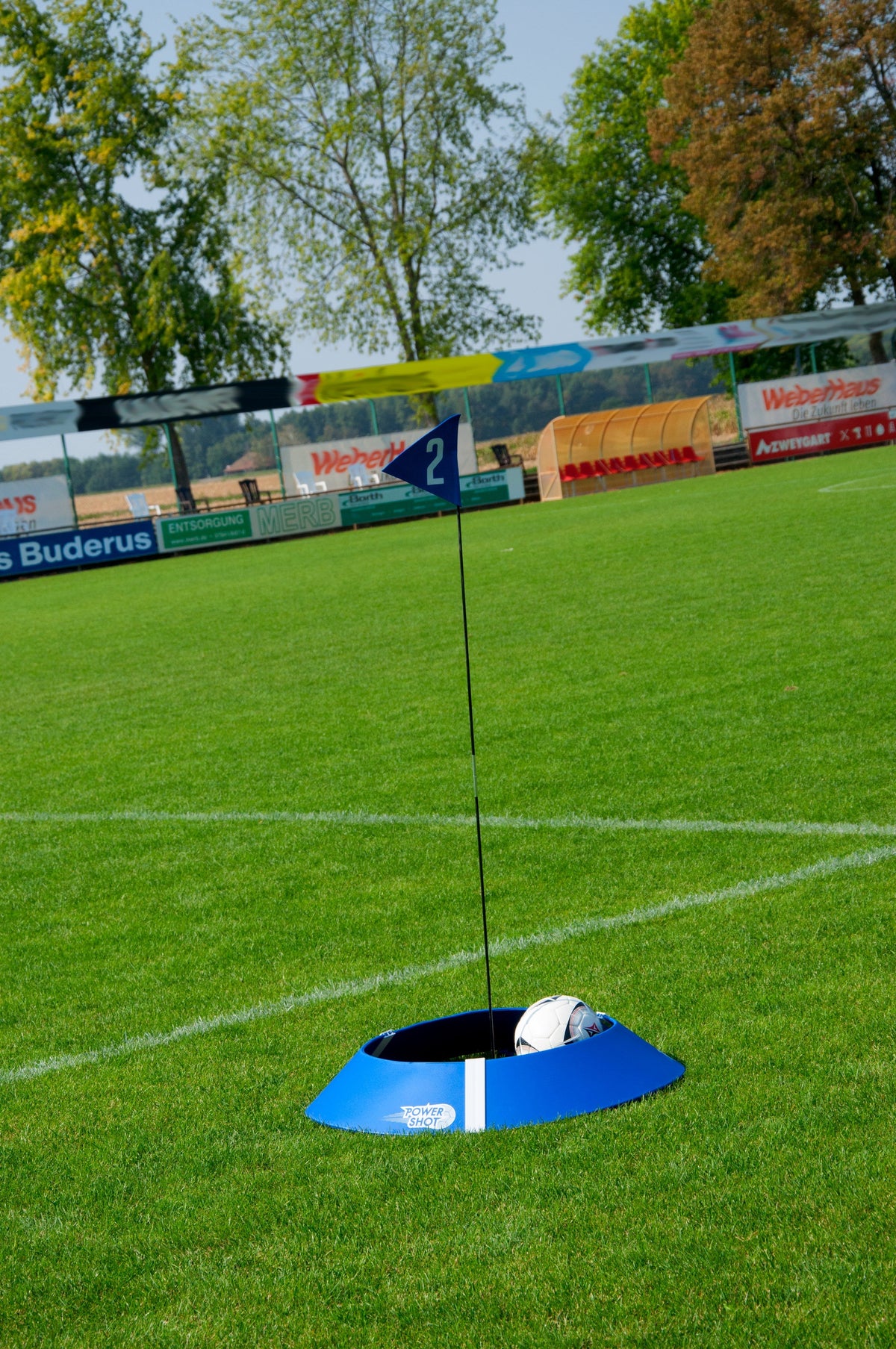 Kit of 3 footgolf targets