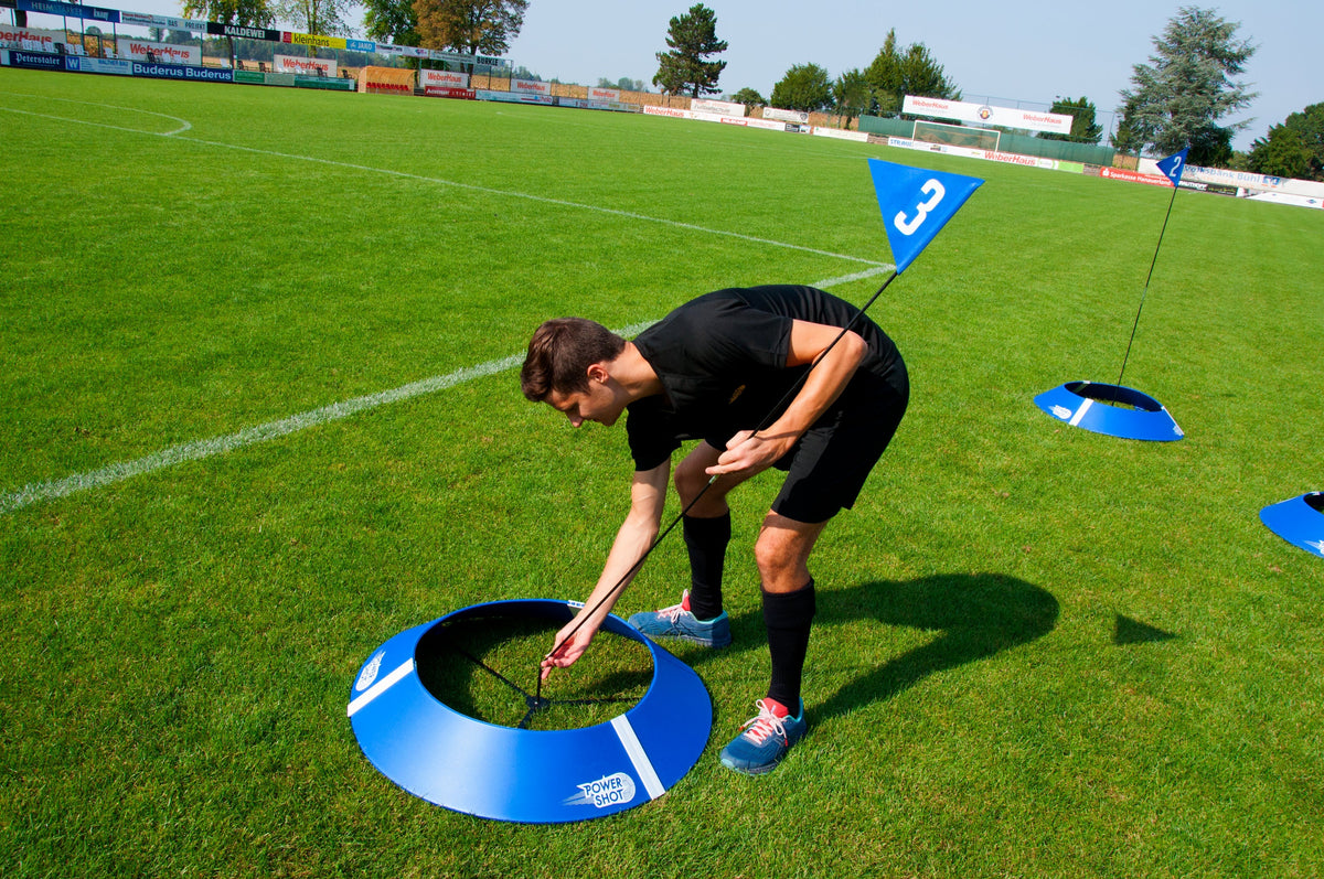 Kit of 3 footgolf targets