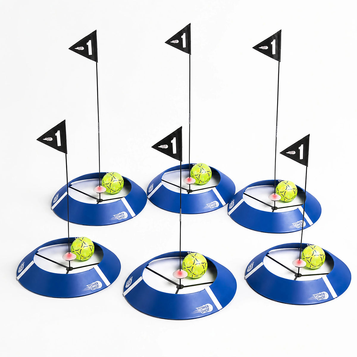 Kit of 6 foot golf targets with lights