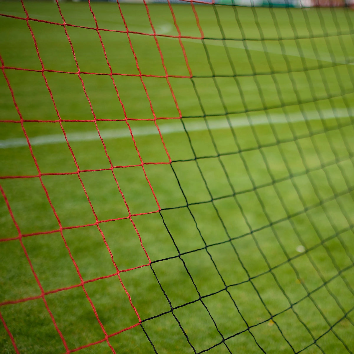 Football net black/red - 7.32m x 2.44m x 0.8m x 2m Powershot
