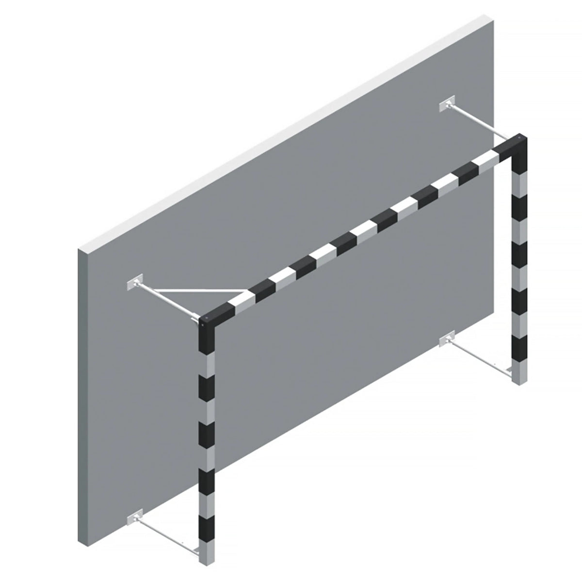 Steel folding handball goal - 3m x 2m