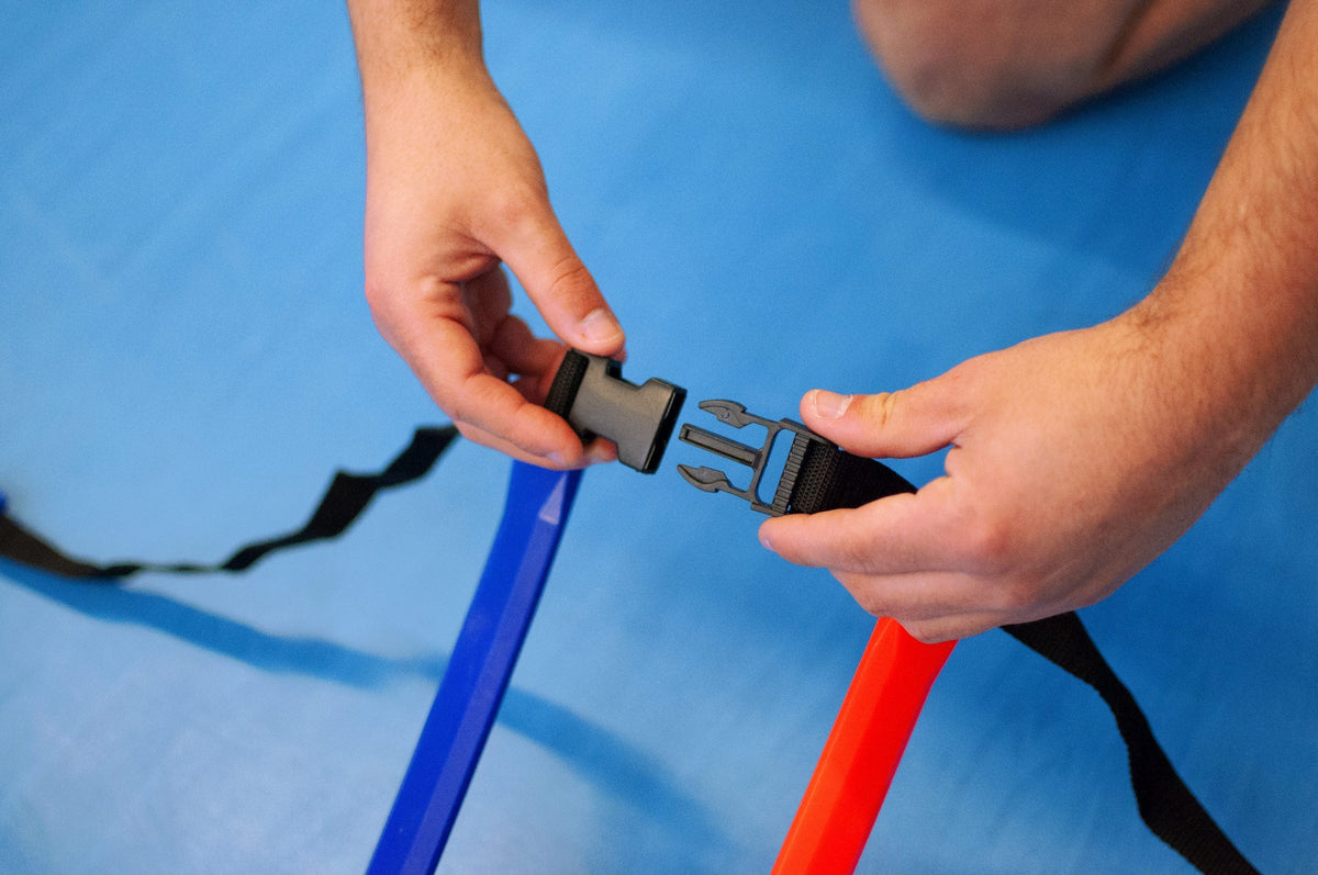 Combinable agility ladders with carry bag