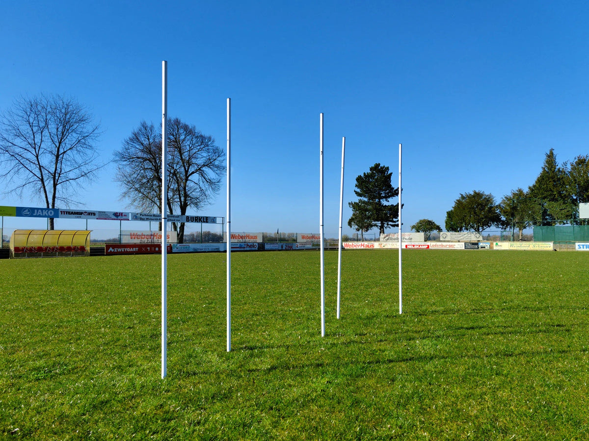 Set of 5 slalom poles with spike