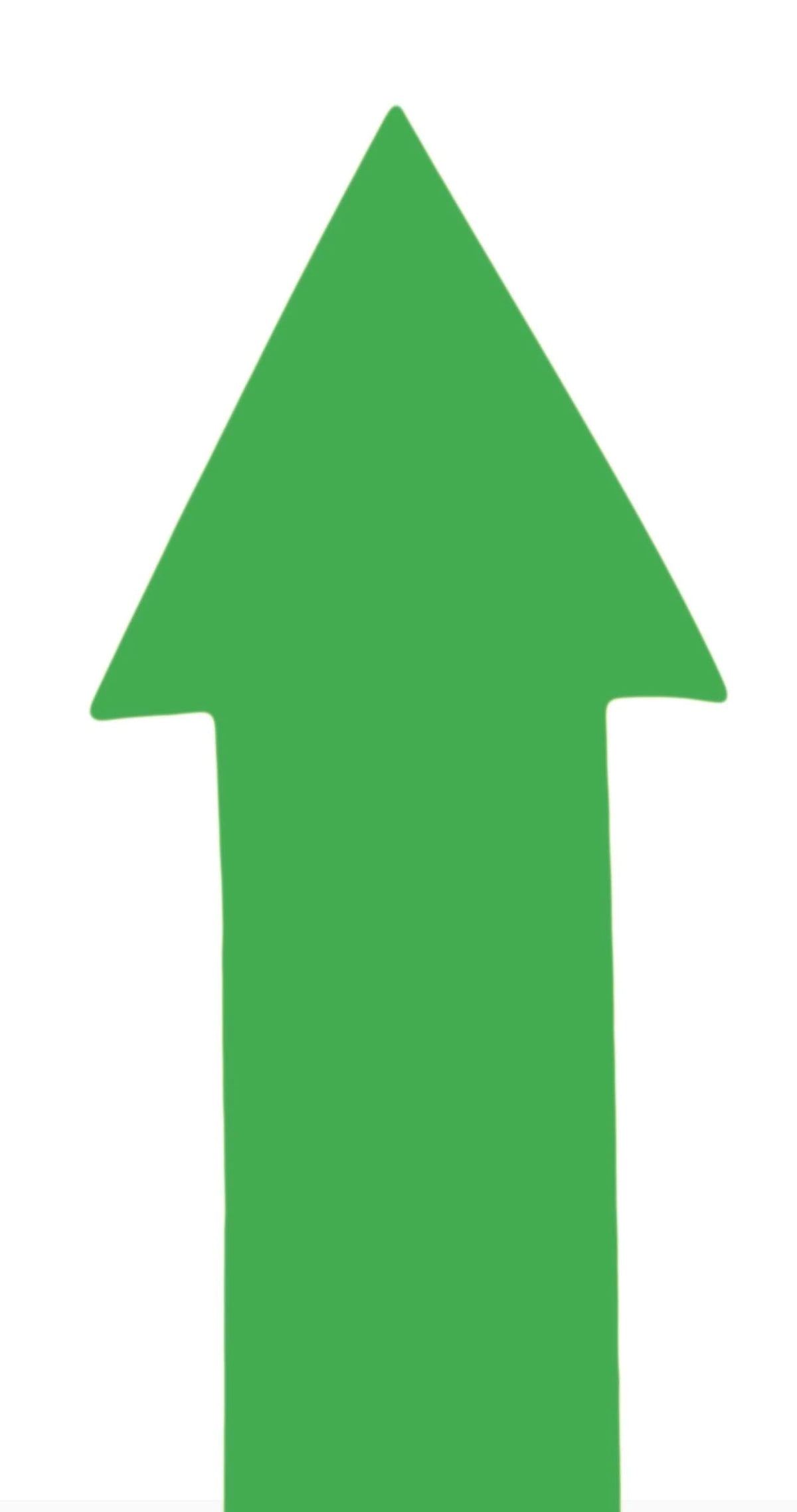 Set of 4 arrow floor markers