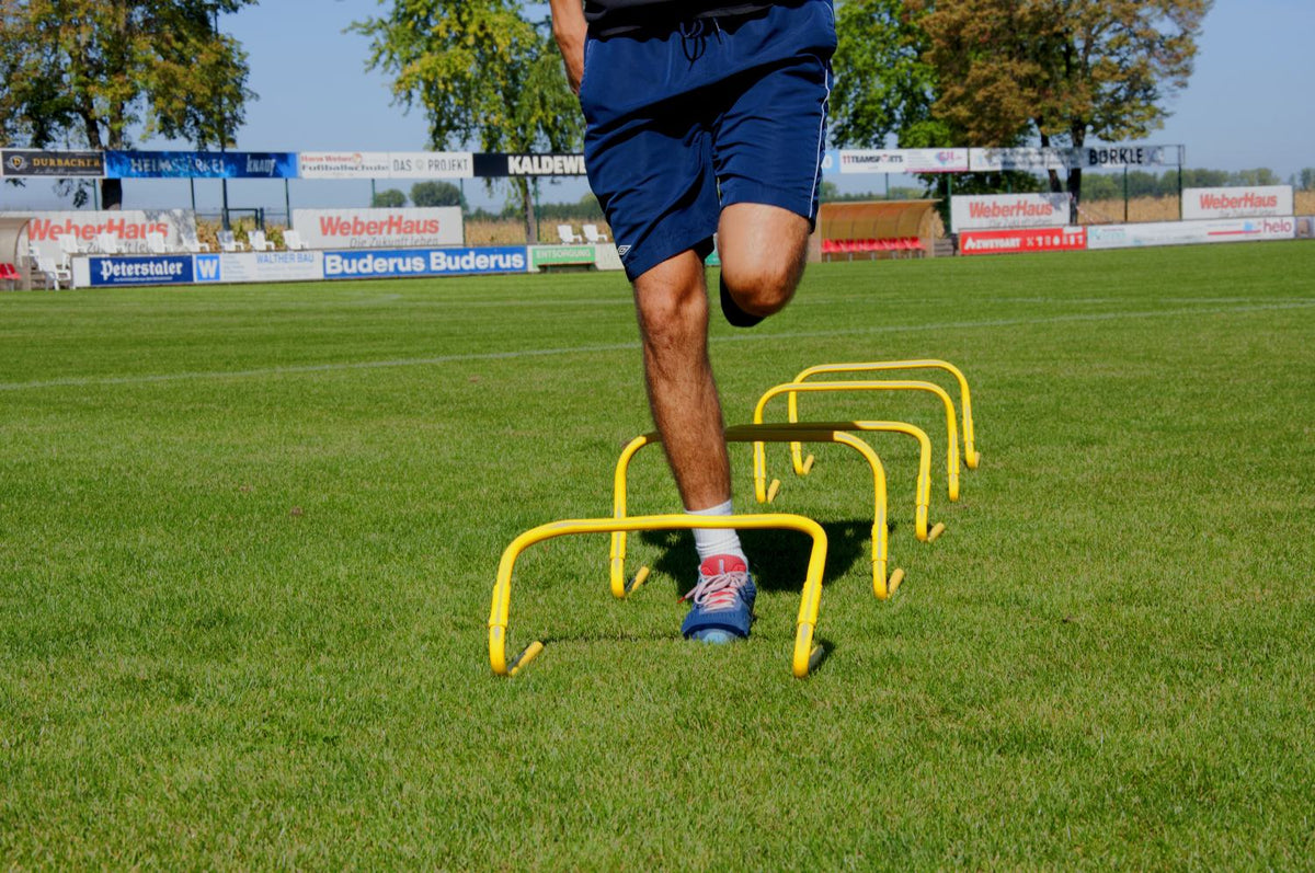Set of 5 adjustable hurdles - 23cm to 30cm