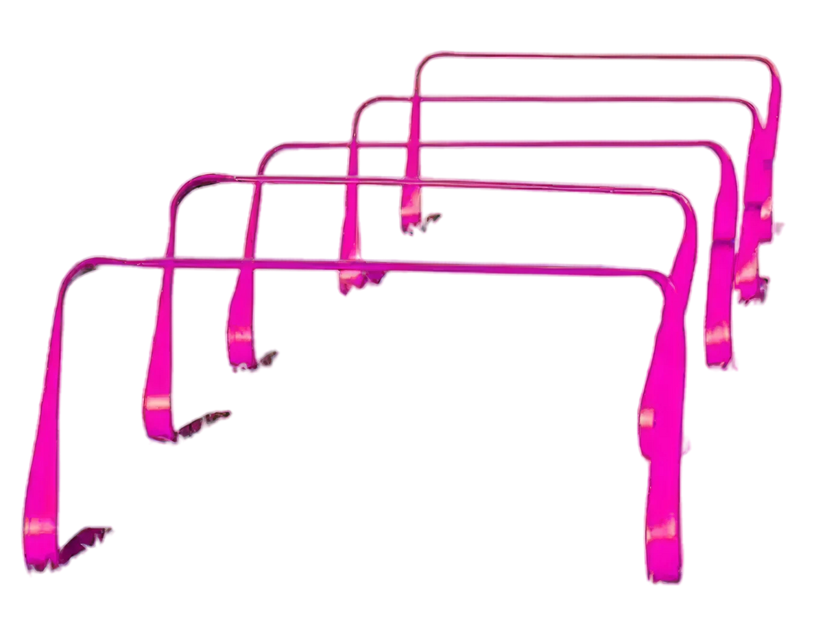 Set of 5 Flat hurdles - 23cm Powershot