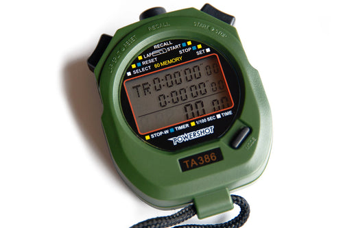 Stopwatch memorizes up to 60 laps