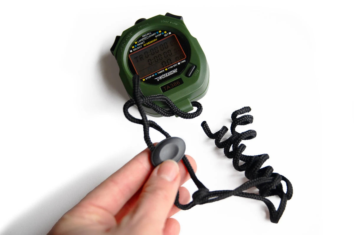 Stopwatch memorizes up to 60 laps