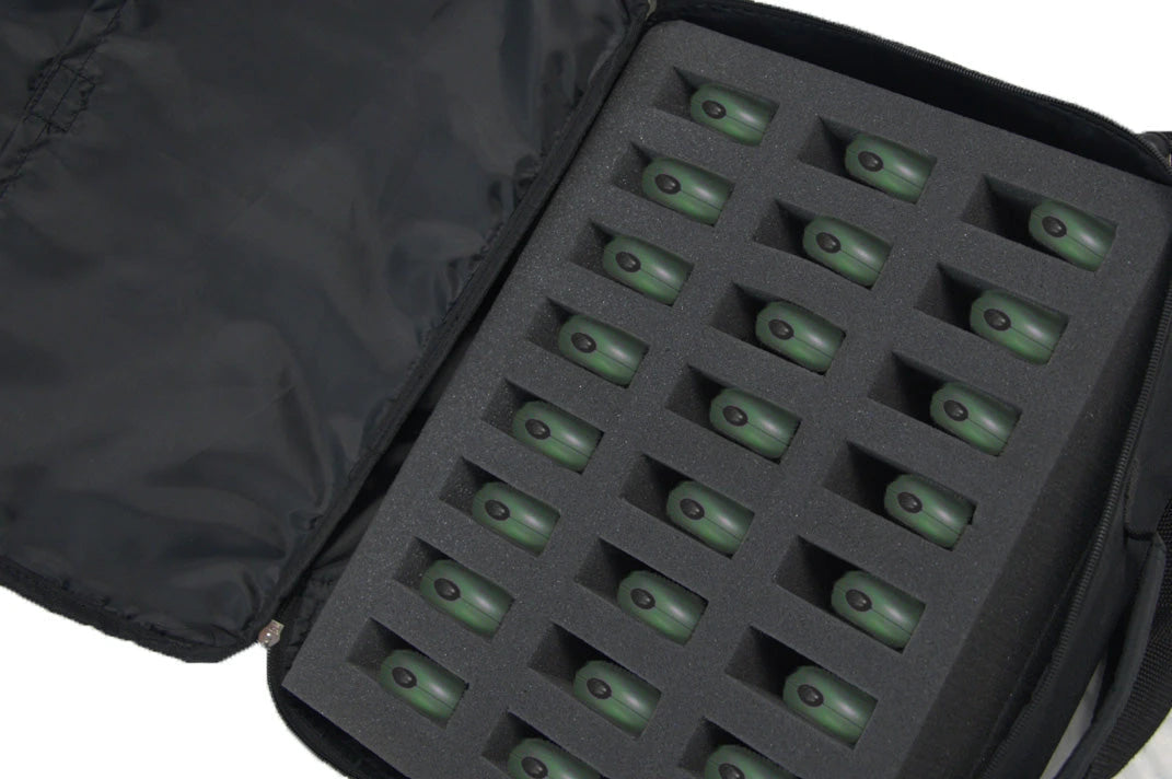 Stopwatch memorizes up to 60 laps - Set of 24 with carrying bag