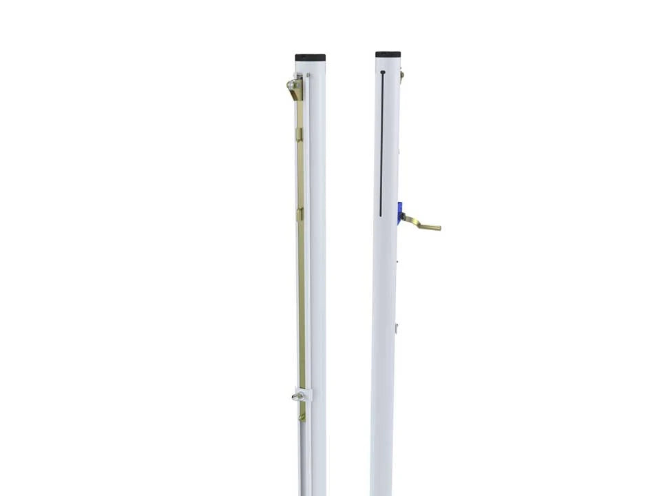 Steel volleyball posts competition - 90mm diameter with sleeves