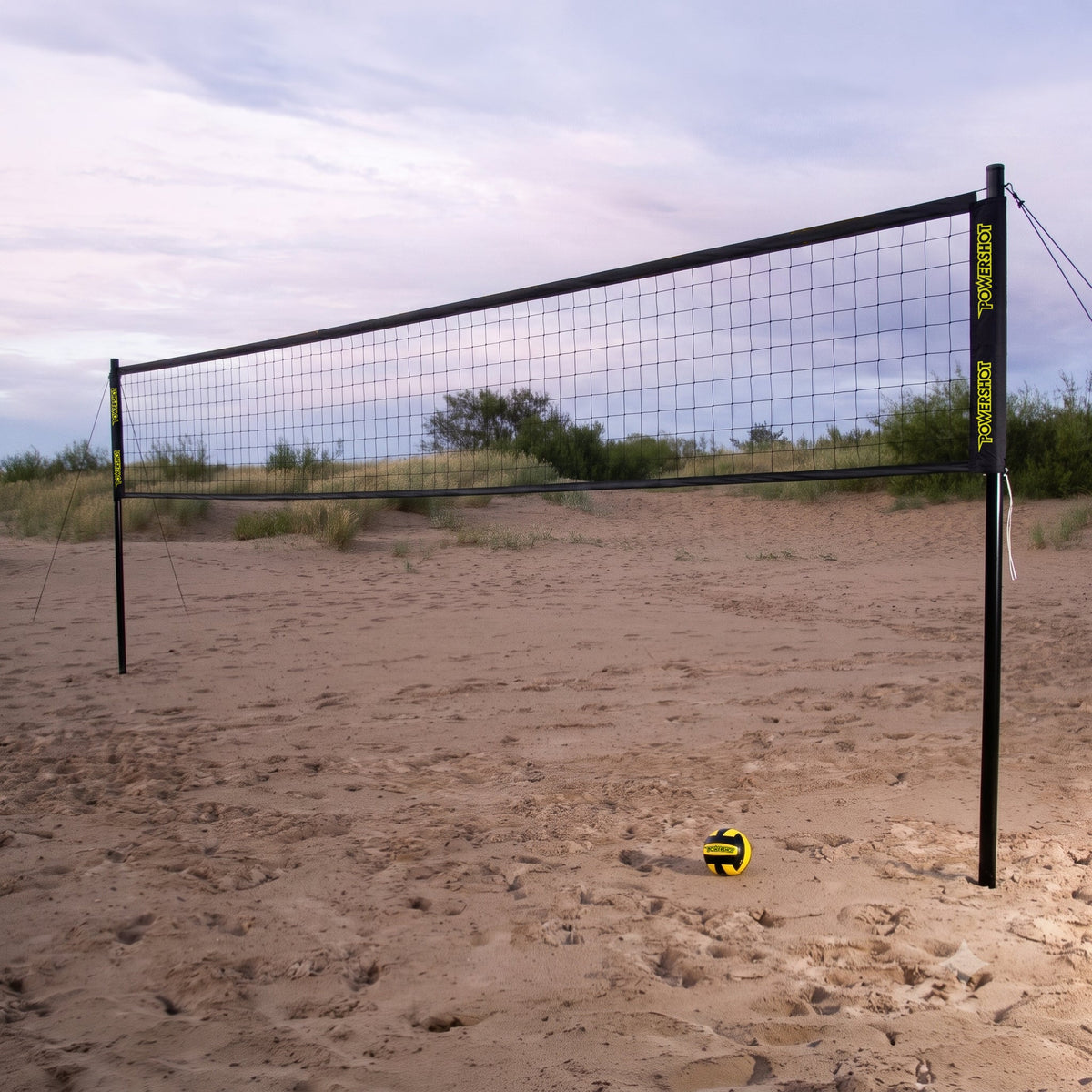 Volleyball set 9.14m with posts, bag, net, ball and pump