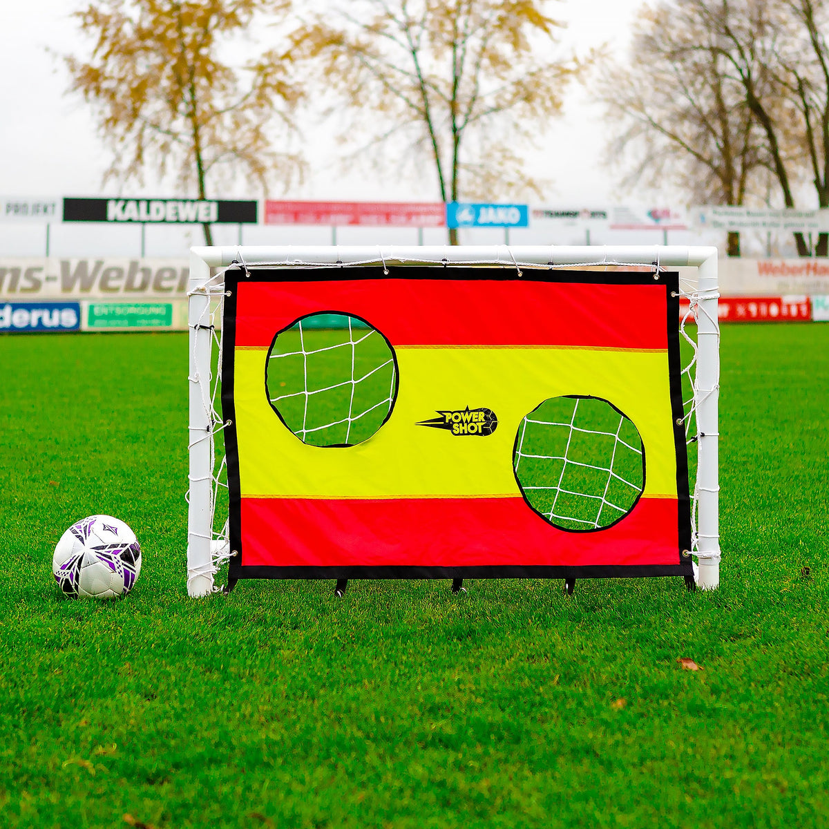Football uPVC Goal with Shooting Wall - 1.2m x 0.8m Powershot