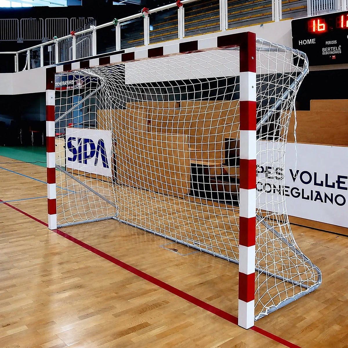 Socketed handball goal - 3m x 2m - aluminium