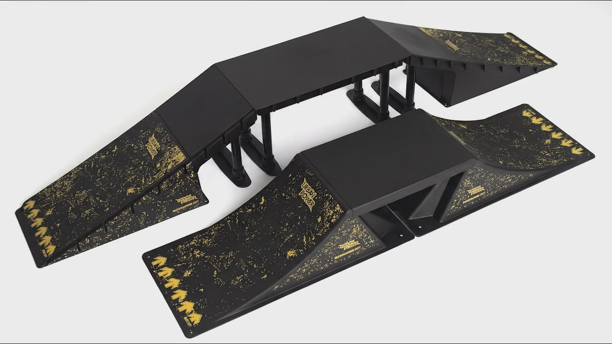 Double skateboard ramp - 3 configurations