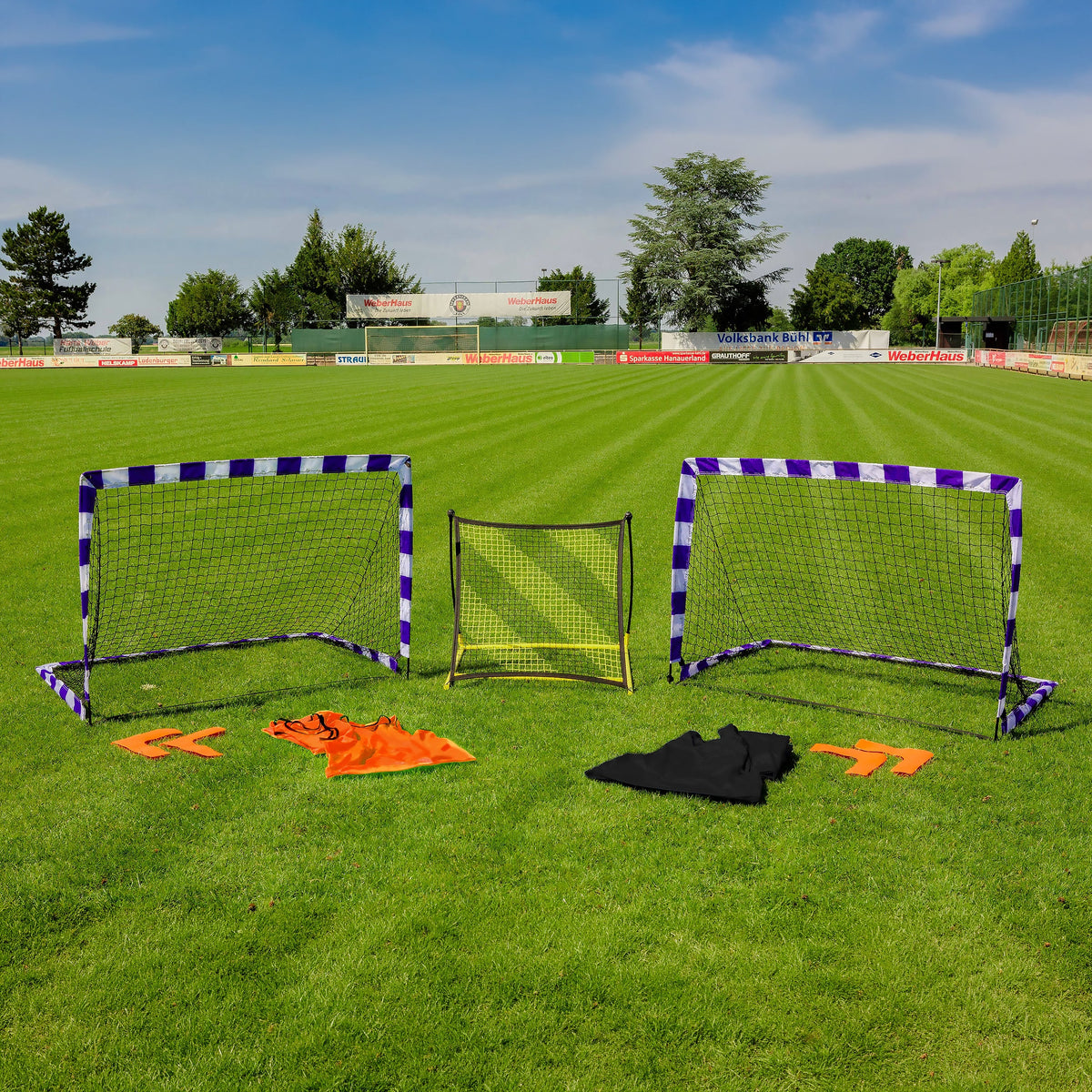 Mini handball terrain kit with sports bag